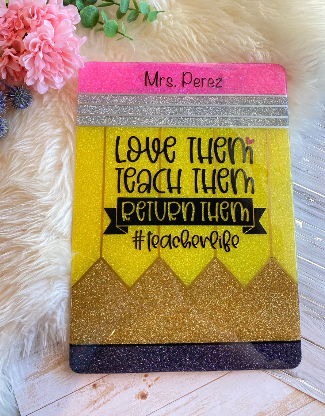 Glitter Clipboard