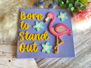 Flamingo sign with shipping