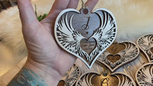 Load and play video in Gallery viewer, Memorial Angel wings heart ornament
