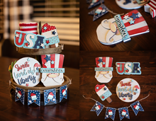 Load image into Gallery viewer, 4th of July Tiered Tray set
