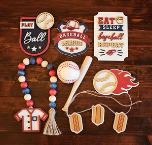 Baseball Tiered Tray set