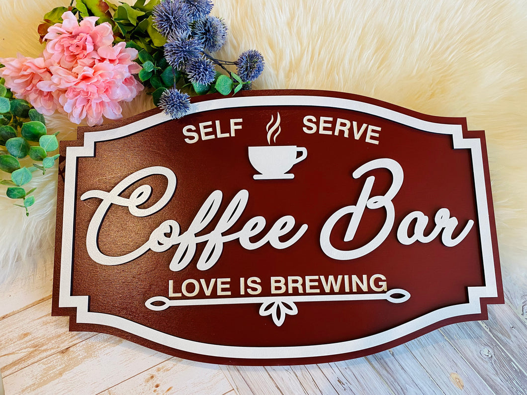 Coffee bar sign