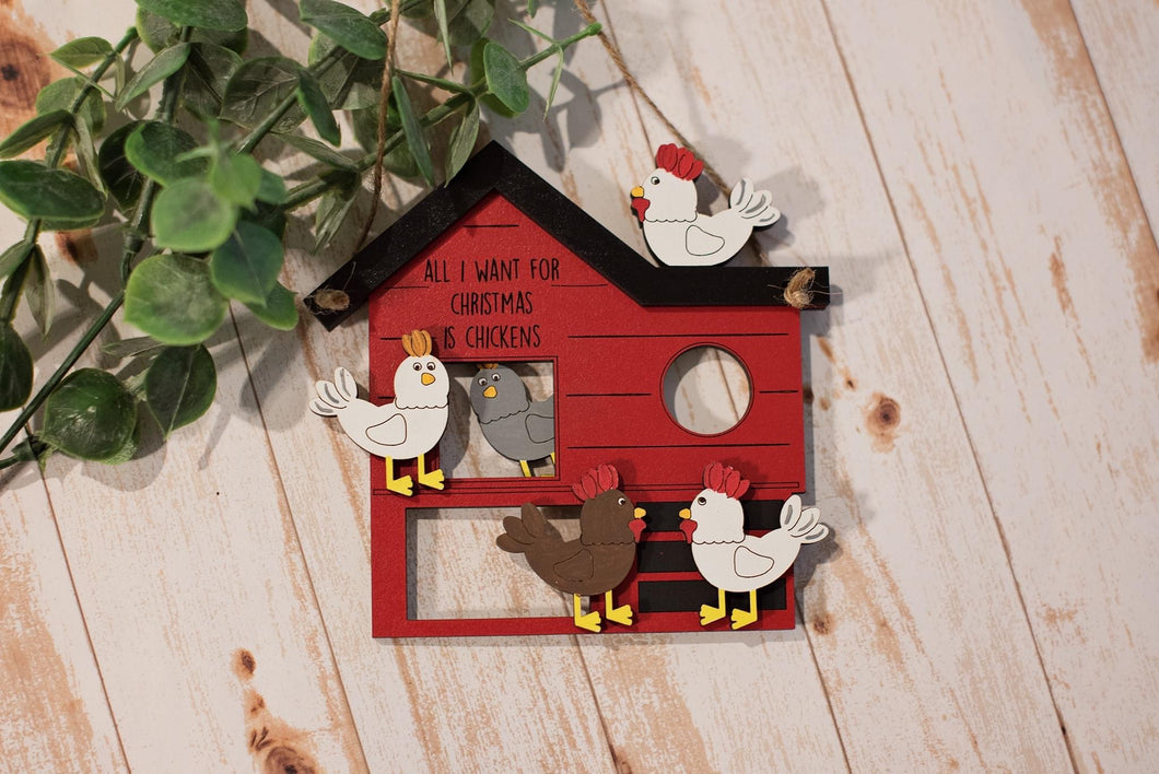 Chicken coop ornament