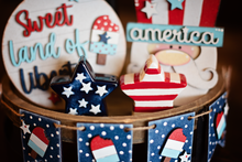 Load image into Gallery viewer, 4th of July Tiered Tray set
